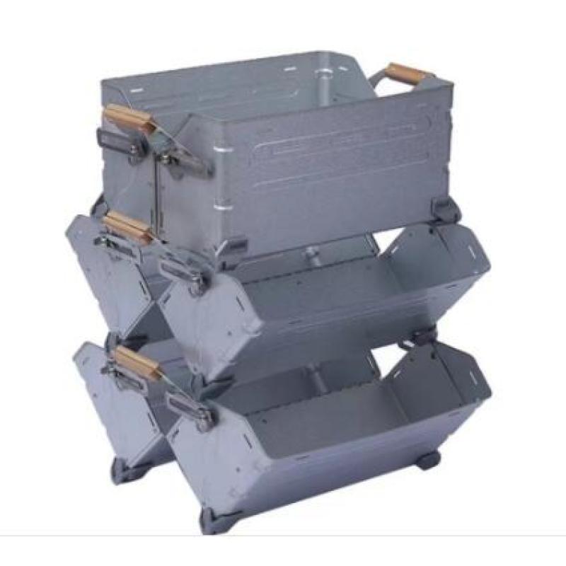 Multi-functions Portable Outdoor Camping Stainless Steel Storage Box