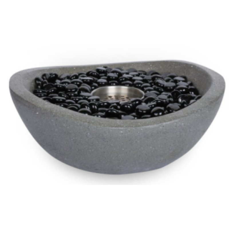 YOHO Indooe Ethanol Table Top Fire pit bio ethanol burner fireplace Indoor easy carry warming Fire Pit with glass cover