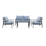 Yoho  outdoor sofa set modern corner sofa set designs outdoor garden sofa set metal alu