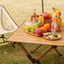 Outdoor Lightweight Aluminum Beach Wood Chair Folding Garden  Chair