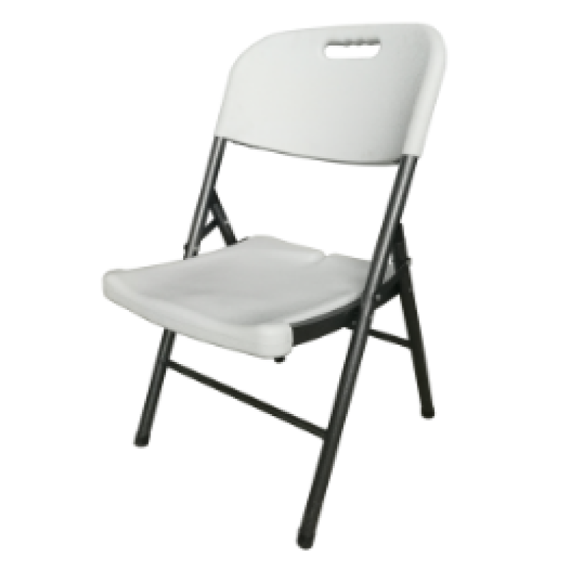 YOHO Wholesale hot sale customized cheap outdoor  folding metal chair white PE board Plastic folding chair