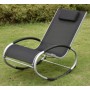Outdoor Patio Garden beach  Metal Chaise rocking zero gravity recliner chair