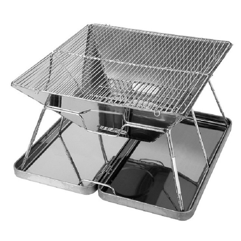 YOHO gas bbq grill outdoor stainless steel foldable charcoal bbq grills outdoor
