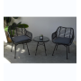 YOHO Outdoor Garden Balcony Patio single sofa chair  Wicker chair Set Bristo Rattan Garden chairs with table