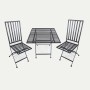 Outdoor Furniture Garden Balcony Bistro Set Table and Chair Set