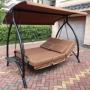 Popular Patio Outdoor Gazebo Swing Bed Outdoor Metal Garden Swing Bed Outdoor Swing For Adults