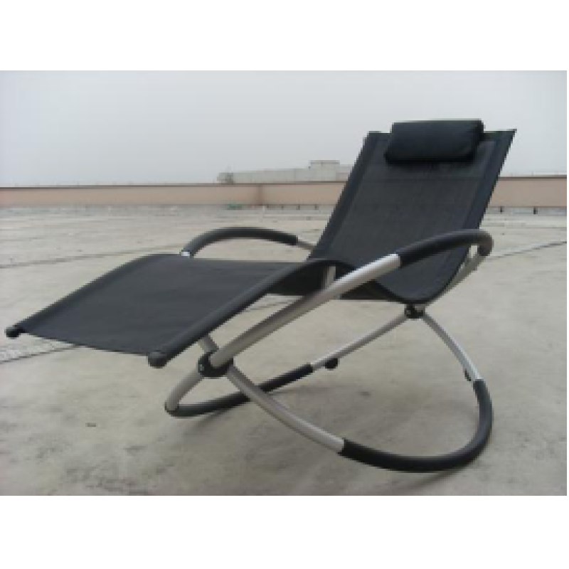 Outdoor Patio Garden beach  Metal Chaise rocking zero gravity recliner chair