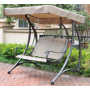 Multi Function Patio Porch Swing Luxury Garden Swings 3-seat Swing Chair Garden