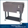 YOHO 80-Quart Steel Beverage Cooler Ice Chest Rolling Cart