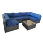 All weather poly rattan furniture outdoor garden patio wicker and rattan furniture set
