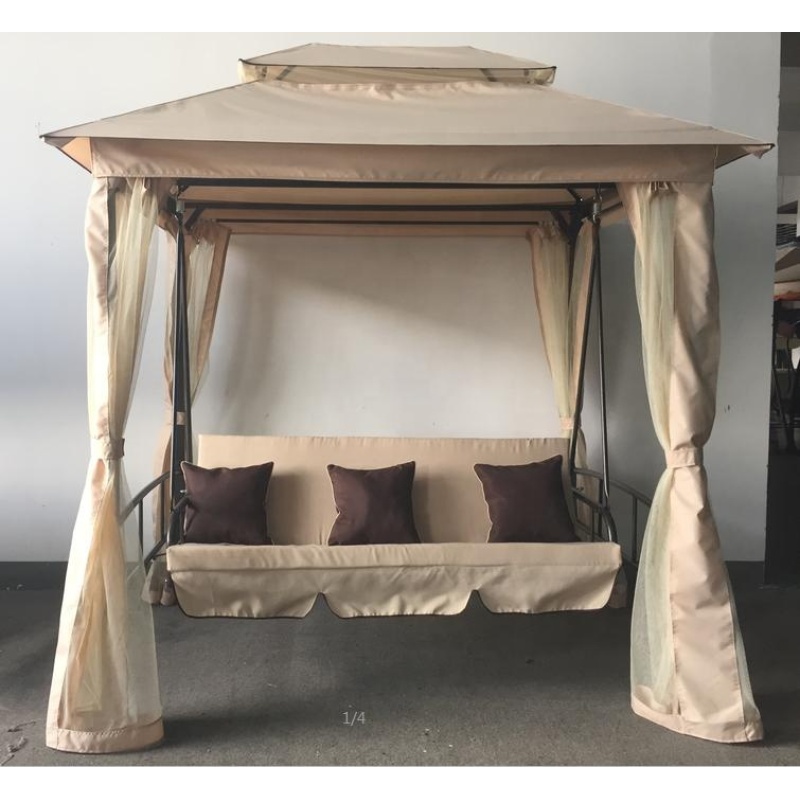 Leisure garden patio canopy hammock swing bed /swing chair gazebo