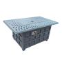 Outdoor gas fire pit gas fire pit table set outside sitting gas table  bbq grill