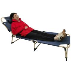 Garden Outdoor Beach Sun Lounger metal frame Modern Simple with Heavy Load Oxford Fabric and Steel Frame