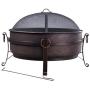 Patio Furniture outdoor brazier garden Fire Pit steel fire bowl with poker