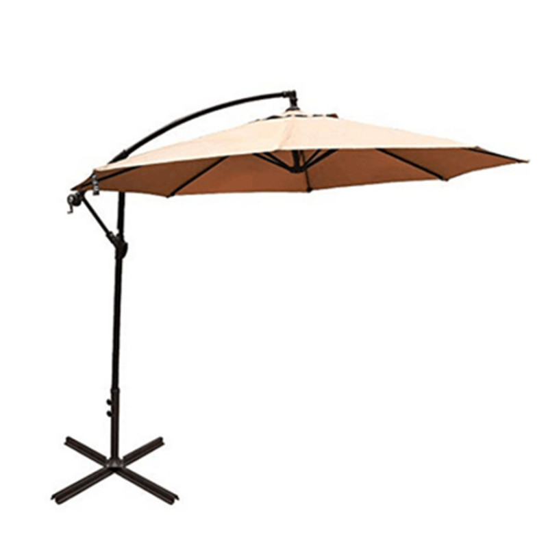 Sunshade parasol outdoor offset umbrella cantilever umbrella hanging patio umbrella with crank and cross base