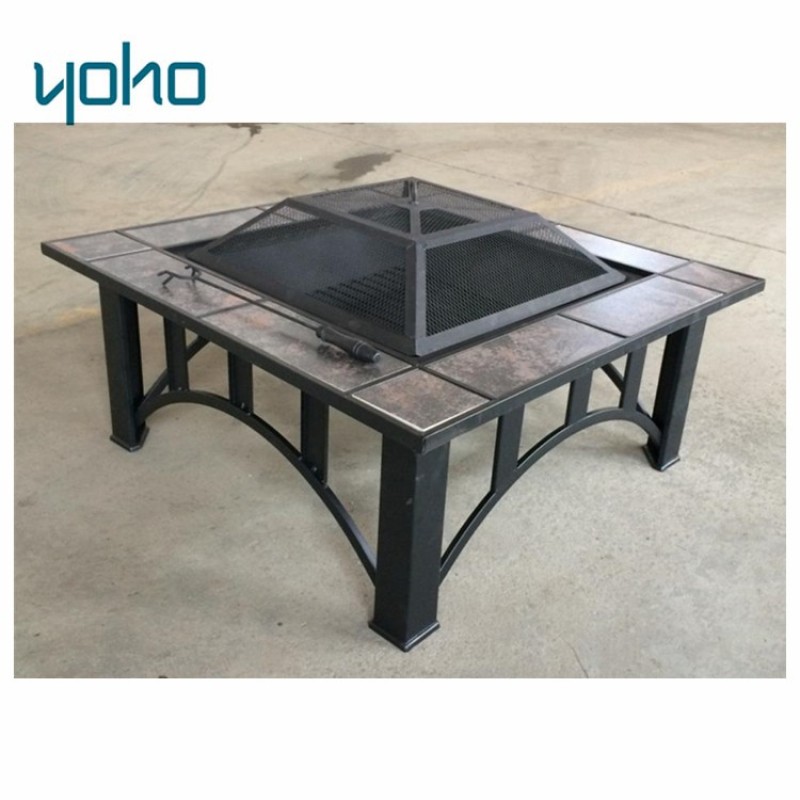 Cover round endless summer steel propane outdoor furniture fire pit table