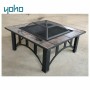 Cover round endless summer steel propane outdoor furniture fire pit table