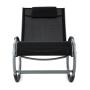 Outdoor Textline rocker chair with aluminum Customized swivel rocker chair for adult