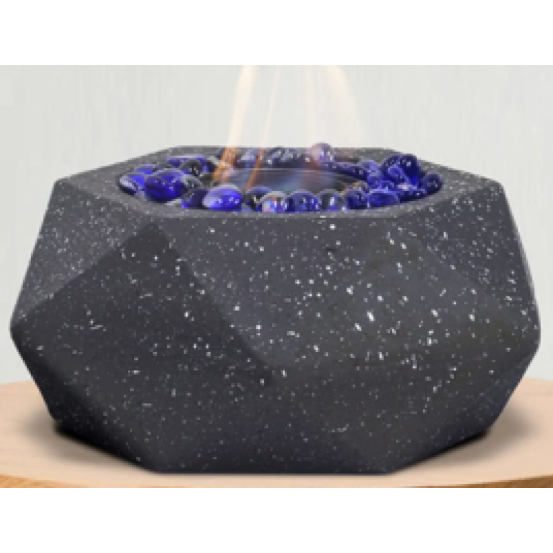 Yoho Alcohol Fueled Concrete Firepit Fire Bowl Bio Ethanol Tabletop Fireplace