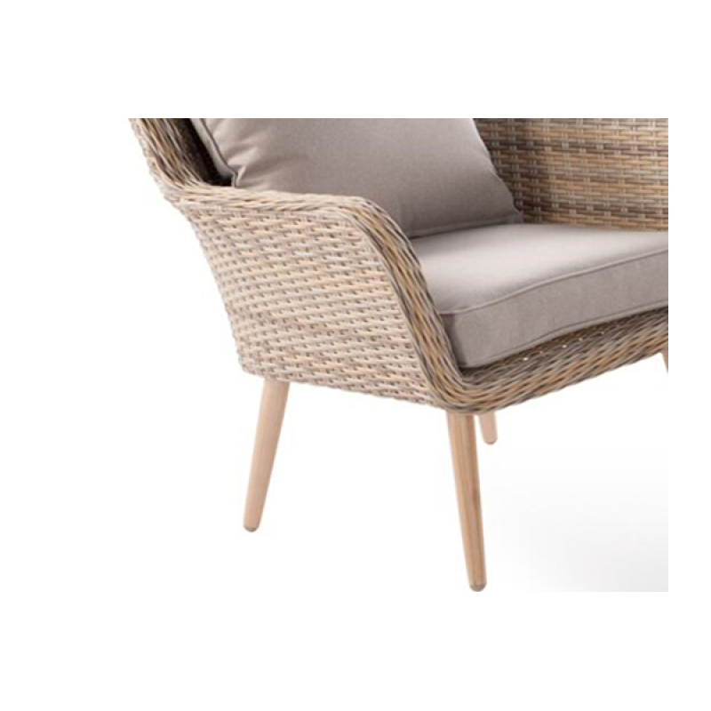 Outdoor Garden furniture 4pc Rattan Sofa Set KD  for hotel outdoor rope sofa outdoor sofa set furniture
