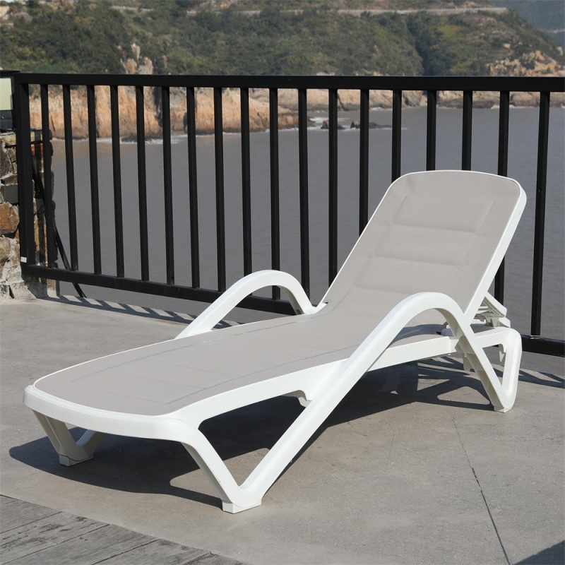 PP Outdoor Furniture Garden Patio Pool Side Beach Sun Bed Lounger Chair