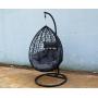 Outdoor ovaling wicker hanging swing egg chair