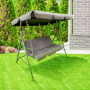 YOHO Wholesale Outdoor Swing Hanging chair Garden Patio 3 Seater playground outdoor kids bench hanging chair swing