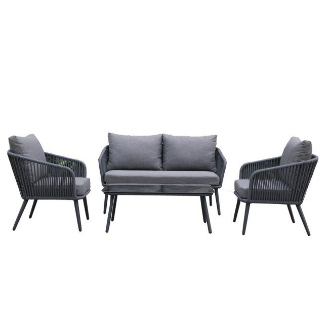 Yoho outdoor Wholesale Top Fashion Aluminum Sofa Set KD design garden furniture sofa sets