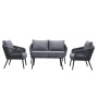 Yoho outdoor Wholesale Top Fashion Aluminum Sofa Set KD design garden furniture sofa sets