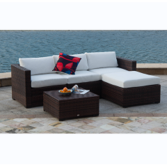 YOHO Outdoor Garden Sets Patio Aluminum Conversation Sofa Set L-shapes Multi-functional all weather Lounge Sofa with cheap price