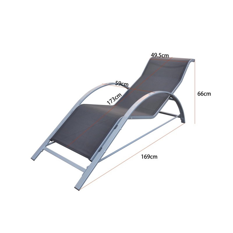 Yoho Hot sale modern beach chaise lounge  Luxury Sun Bed Lounger Patio Sun lounger