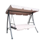 Outdoor furniture garden hanging two seat metal swing bed chairs