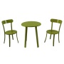 Yoho Iron Metal Garden Courtyard Patio 3 pieces Bistro Set Rope  style outdoor Garden Furniture bistro set
