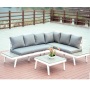 New Design Aluminum frame Furniture Outdoor Patio  Multi-function L-shape Sofa