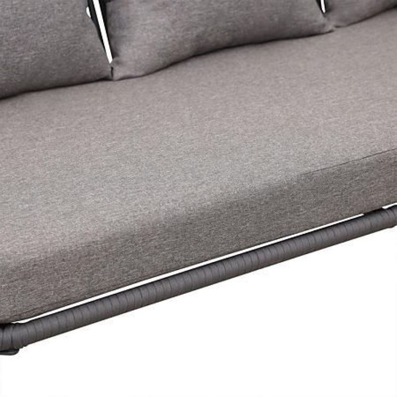 Outdoor Aluminum  sofa set aluminium frame  3 pcs KD sofa set