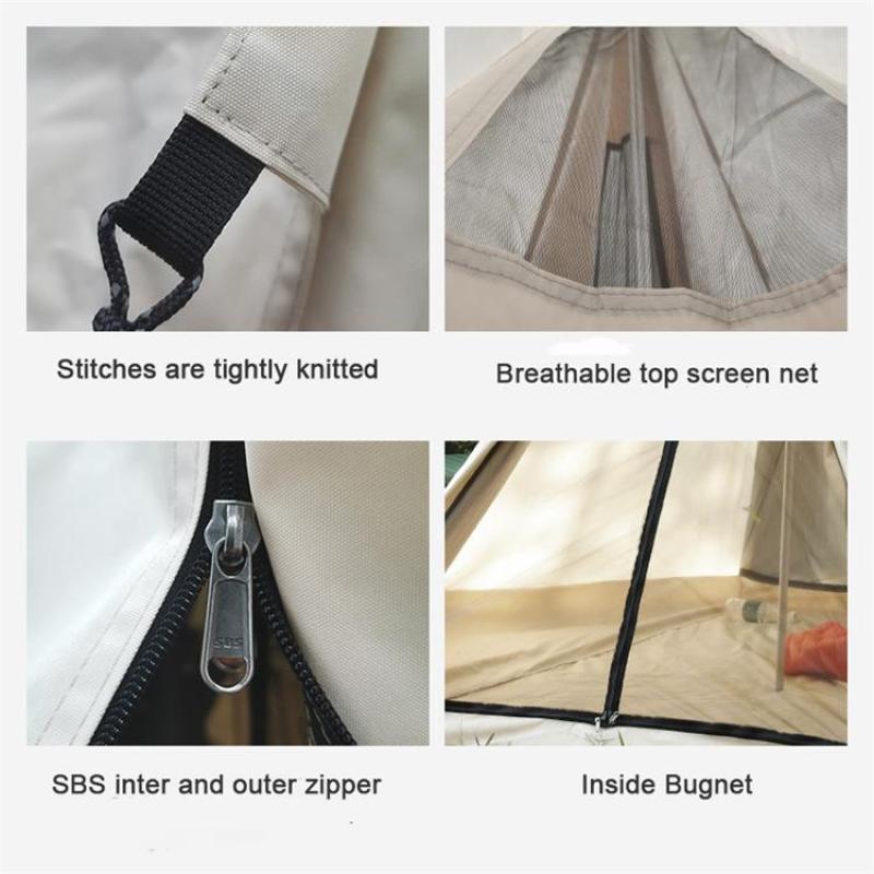 Portable family camping tents camping outdoor waterproof with aluminum alloy tents for camping