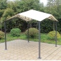 Outdoor 3*3 square garden rattan wrought iron folding gazebo