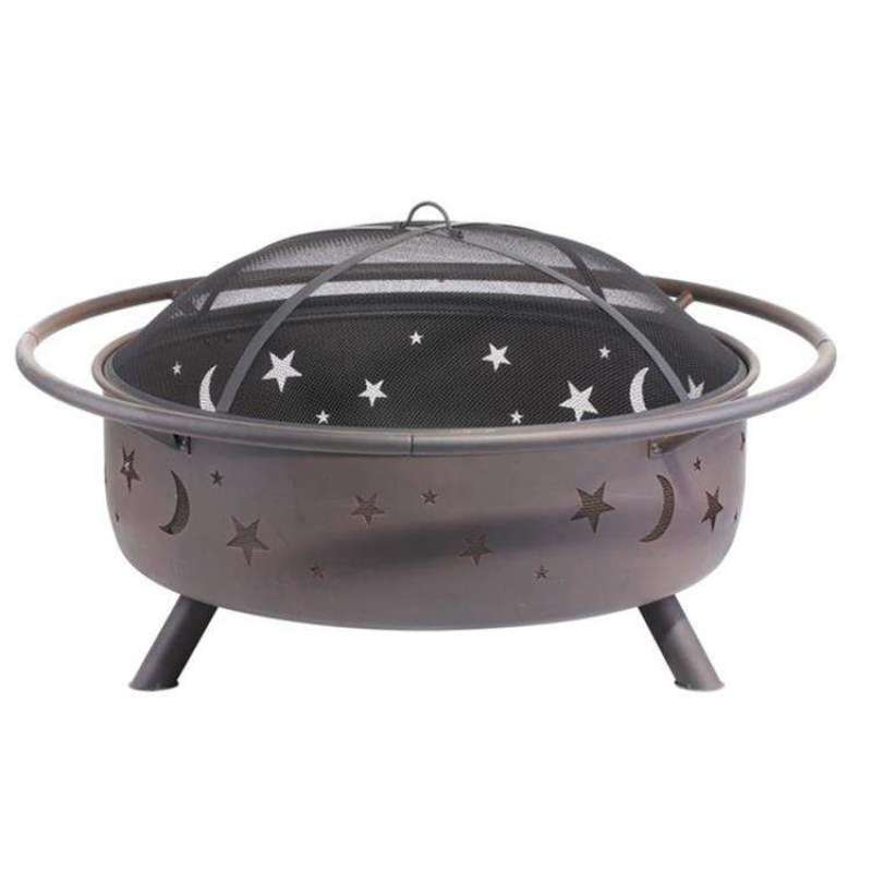 Wholesale Outdoor Patio Steel metal Outdoor Moon and Star Fire Pit with poker
