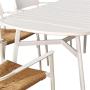 Outdoor Metal Comfortable Furniture 1pc Table and 6pcs Chairs Dining Sets Aluminum for Garden Patio Leisure  use