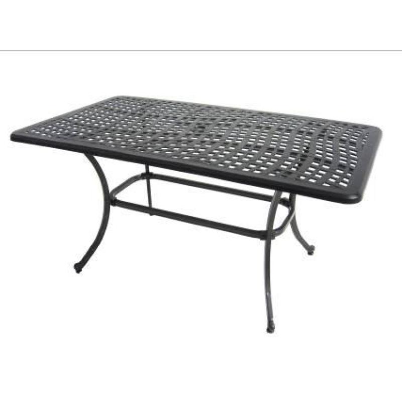 Height adjustable table patio garden outdoor aluminum rattan coffee table sofa set tea table