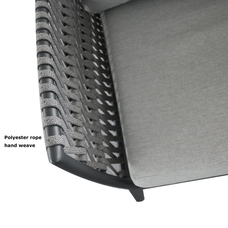 Yoho Wicker Rattan Set KD Backyard Outdoor Aluminum Patio Furniture Garden Sofa Set Furniture