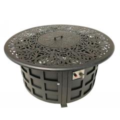 Luxury Fire Pit with BBQ Grill Outdoor Garden Patio Backyard Party family use Gas faire table set different model LOGO Customize