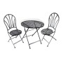 Yoho Iron Metal Garden Courtyard Patio 3 pieces Bistro Set Rope  style outdoor Garden Furniture bistro set