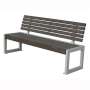 YOHO Hot sale full KD outdoor Patio love seat chair High Quality extrude aluminum Park bench