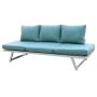 New Design Magic 3-in-1 design Daybed Outdoor Garden Aluminum Frame Furniture Multi-function Three Seat Sofa Set