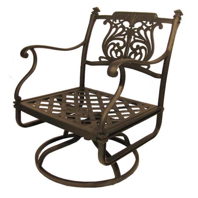 Bistro swivel chair cast aluminum armchair garden patio furniture metal sofa rocker chair
