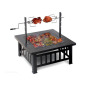 Outdoor garden patio backyard heavy metal steel wood burning fire pits