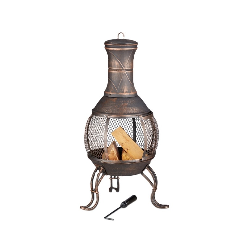 YOHO Hot sale Outdoor Fire pit BBQ grill Patio Backyard Party Charcoal wood Family Use Warming Burning Fire place