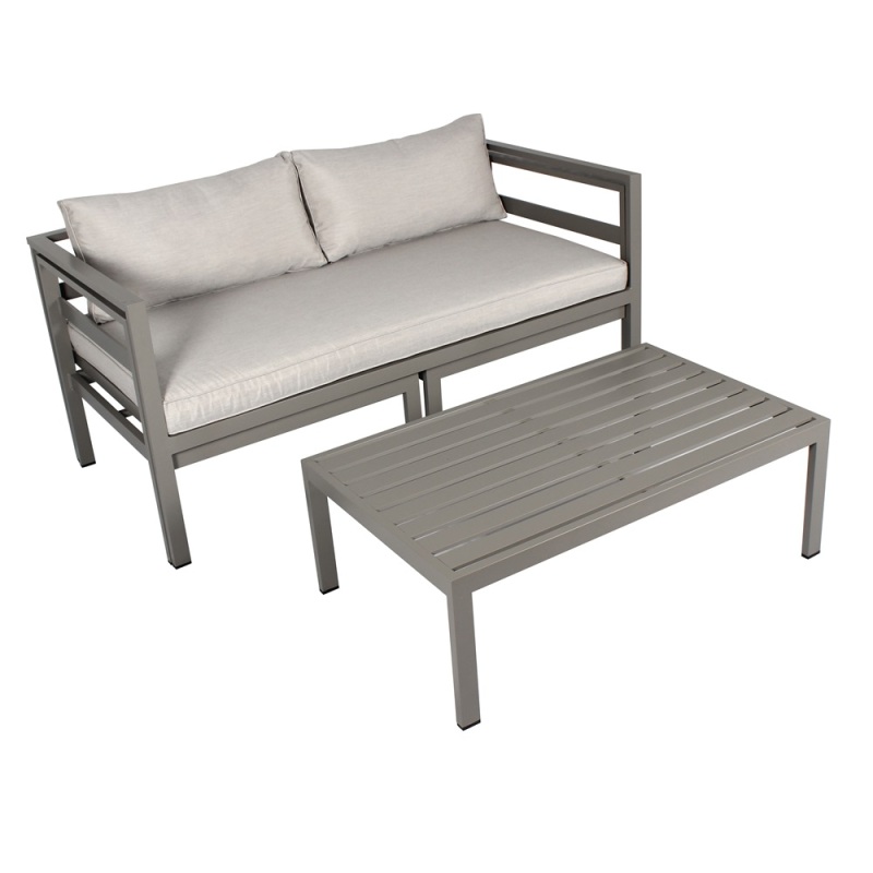White Outdoor Sofa Set sectional Aluminum Garden Sofa De Patio for leisure