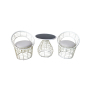 YOHO Hot Sale 3pcs Outdoor Rattan chair Garden Set Plastic balcony  patio reception rattan Conversation sofa set